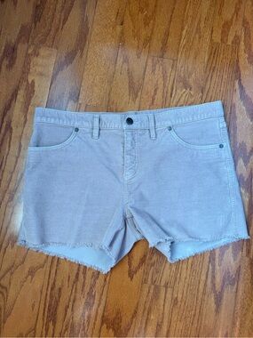 Carve Designs Light Taupe Frayed Hem Jean Shorts